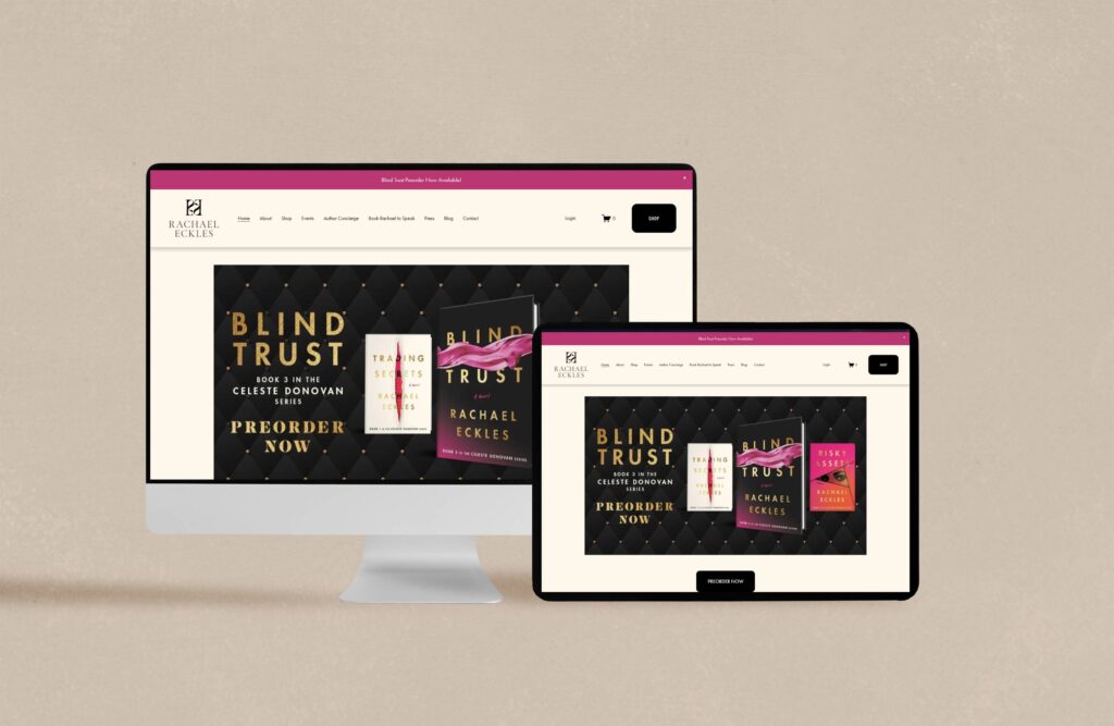 squarespace branding website clean & professional look